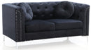 Pompano 62in Loveseat, Black