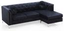 Pompano 83in Sofa Chaise, Black