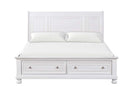 Meade Full Storage Bed, White