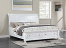 Meade King Storage Bed, White