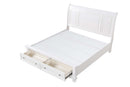 Meade King Storage Bed, White