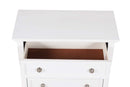 Meade 5-Drawers Chest, White