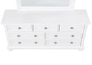 Meade 7-Drawers Dresser, White