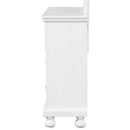 Meade 7-Drawers Dresser, White