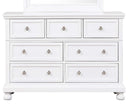 Meade 7-Drawers Dresser, White