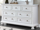 Meade 7-Drawers Dresser, White