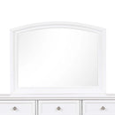 Meade 36"L x 42"H Mirror, White