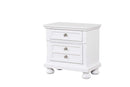 Meade 2-Drawers Nightstand, White