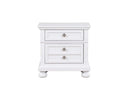 Meade 2-Drawers Nightstand, White