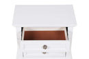 Meade 2-Drawers Nightstand, White