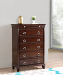 Triton 5-Drawers Chest, Cappuccino