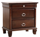 Triton 2-Drawers Nightstand, Cappuccino