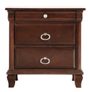 Triton 2-Drawers Nightstand, Cappuccino