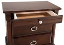 Triton 2-Drawers Nightstand, Cappuccino