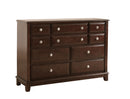 Ashford 6-Drawers Dresser, Cappuccino