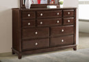 Ashford 6-Drawers Dresser, Cappuccino