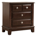 Ashford 3-Drawers Nightstand, Cappuccino
