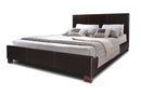 Rachana Dark Brown Modern Bed - Queen Size Baxton
