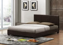 Rachana Dark Brown Modern Bed - Queen Size Baxton