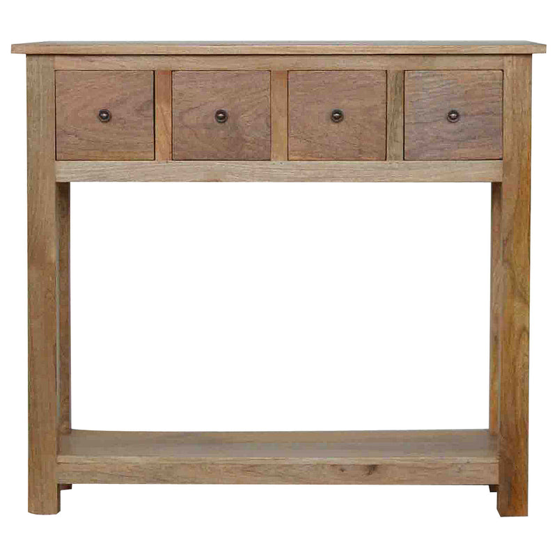 4 Drawer Country Console Table