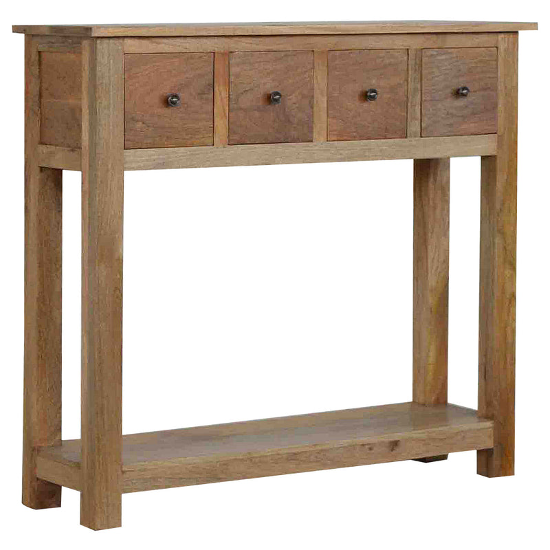 4 Drawer Country Console Table