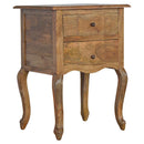 French Style Nightstand with 2 Drawers