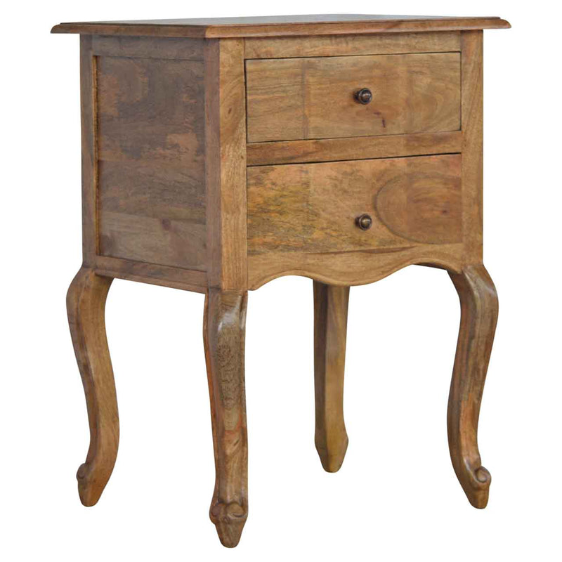 French Style Nightstand with 2 Drawers
