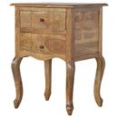 French Style Nightstand with 2 Drawers
