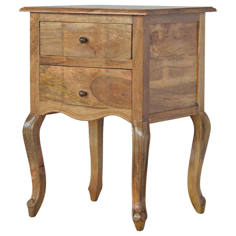 French Style Nightstand with 2 Drawers