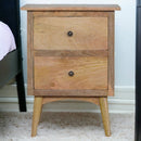 Nordic Style Nightstand with 2 Drawers