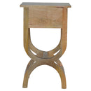 Oak-ish Serpentine Nightstand