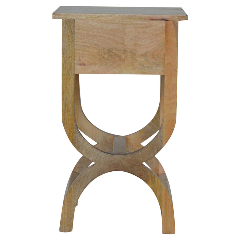 Oak-ish Serpentine Nightstand