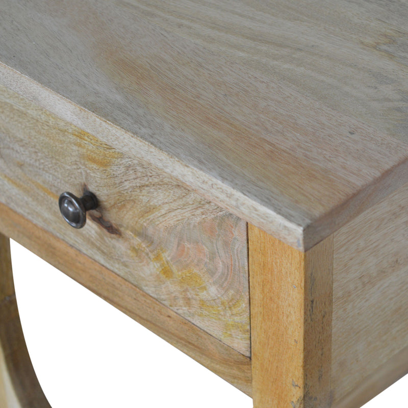 Oak-ish Serpentine Nightstand