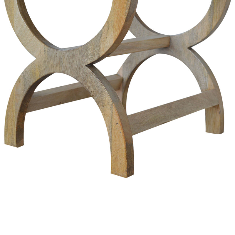 Oak-ish Serpentine Nightstand