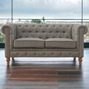 Multi Tweed 2-Seater Chesterfield Sofa Artisan
