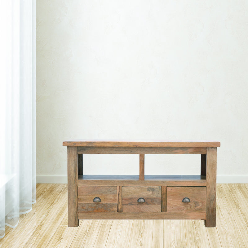 Open Slot 3 Drawer Media Unit