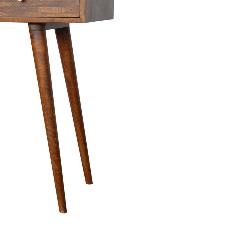 3 Drawer Assorted Chestnut Console Table