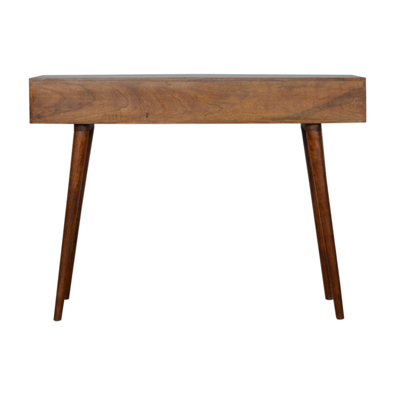 3 Drawer Assorted Chestnut Console Table