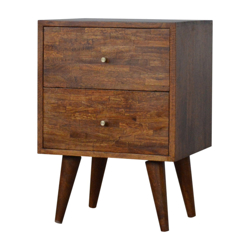 Mixed Chestnut Nightstand