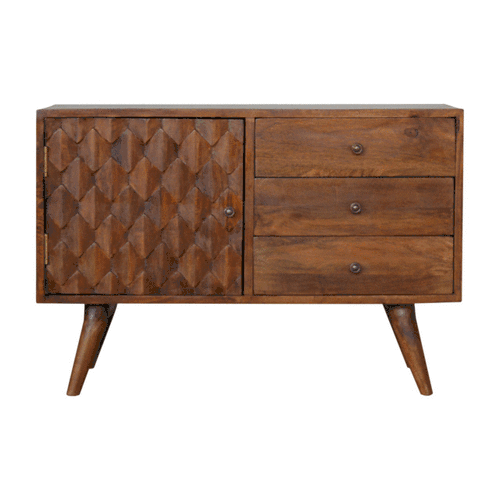 Carved Chestnut Sideboard Artisan