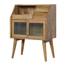 Multi Drawer Glass Nightstand