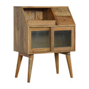 Multi Drawer Glass Nightstand