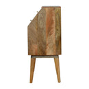 Multi Drawer Glass Nightstand