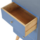Navy 4 Drawer Bedside