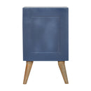 Navy 4 Drawer Bedside