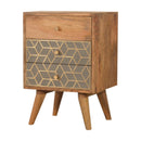 Dice 3 Drawer Nightstand