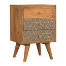 Dice 3 Drawer Nightstand