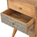 Dice 3 Drawer Nightstand