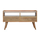 White Marble Top Media Unit