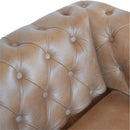 Buffalo Leather Chesterfield Sofa 2-Seater Artisan